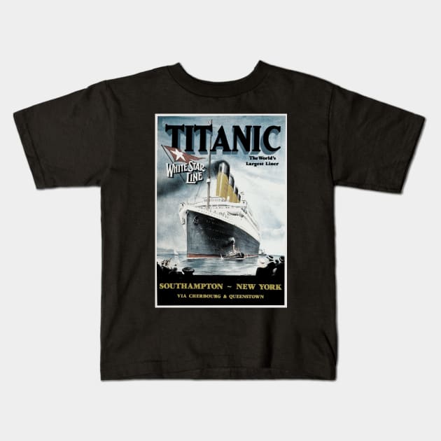 Titanic Kids T-Shirt by valentinahramov